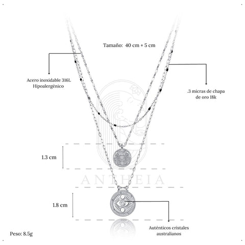 Collar Triple ojo turco