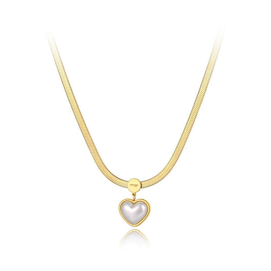 Collar corazón love perla 1000