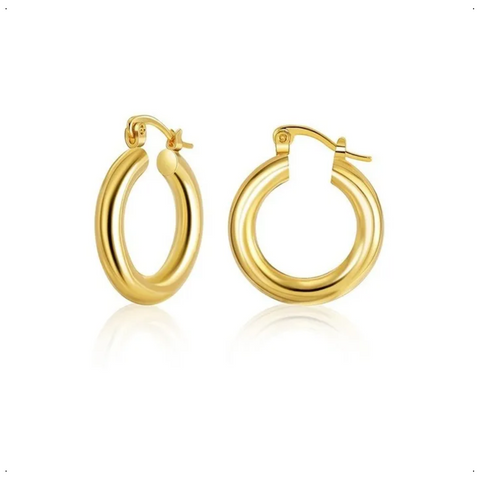 Aretes hoop lisos