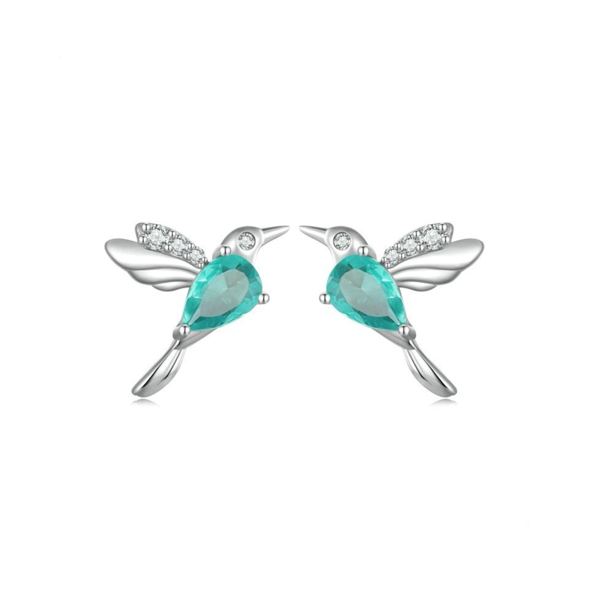 Aretes colibrí esmeralda - AR0027A