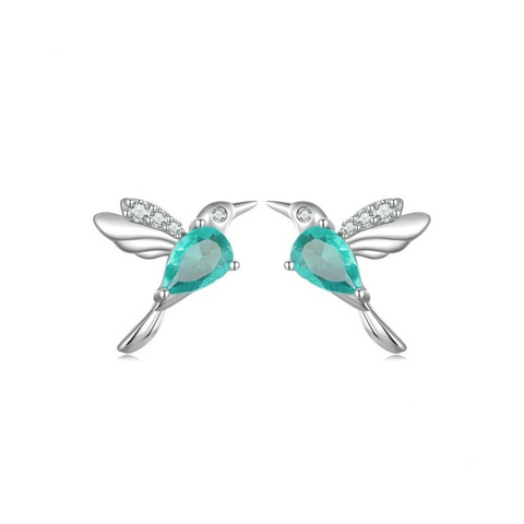 Aretes colibrí esmeralda - AR0027A