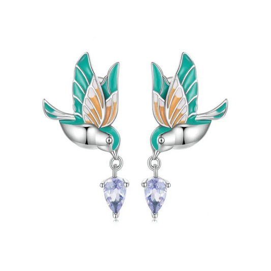 Aretes colibrí cristal - AR0028A 1200