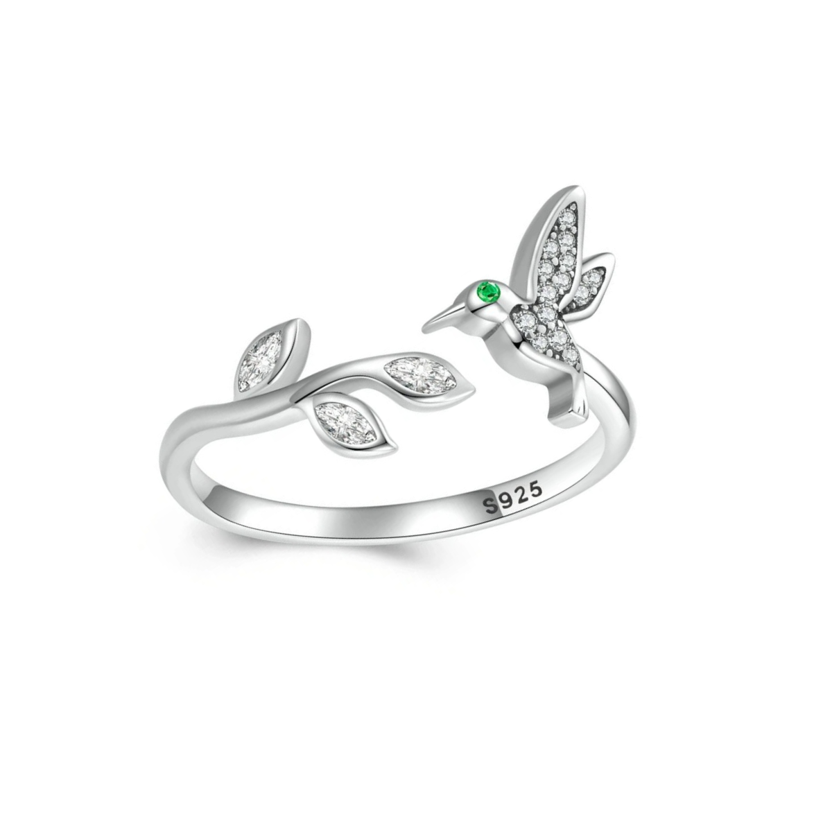 Anillo colibri esmeralda - AN0033A