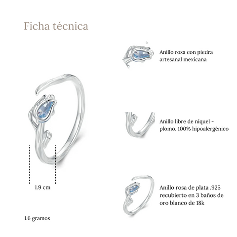 Anillo flor tulipán - AN0042A