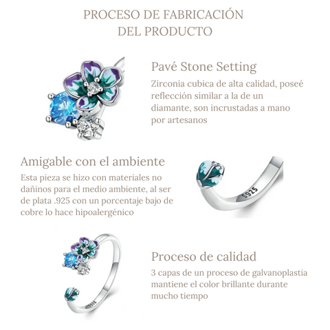 Anillo flor orquidea - AN0044A