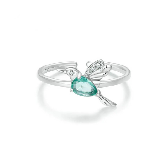 Anillo colibrí esmeralda  - AN0045A 1200