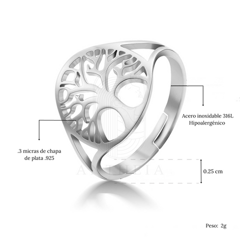 Anillo árbol de la vida